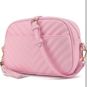 Pink crossbody bag